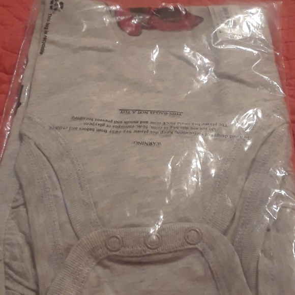 Disney NWT Softest 24 months gray bodysuit - Picture 2 of 5